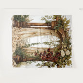 Garden Elegance Custom Wedding Backdrop タペストリー (正面(横))