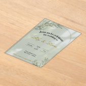 Garden Estate Wedding Invitation – Acrylic Minimal アクリル招待状 (レイダウン)