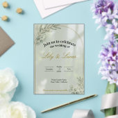 Garden Estate Wedding Invitation – Acrylic Minimal アクリル招待状 (インサイチュ (ウェディング))
