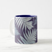Garden Fern Blue Coffee Mug ツートーンマグカップ (正面左)
