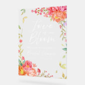 Garden Floral Bridal Shower Welcome Acrylic Sign アクリルサイン (傾斜)