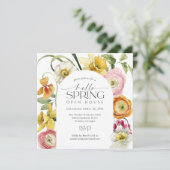 Garden Floral Hello Spring Open House 招待状 (スタンド正面)