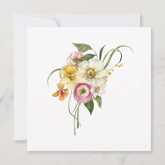 Garden Floral Hello Spring Open House  招待状 (裏面)