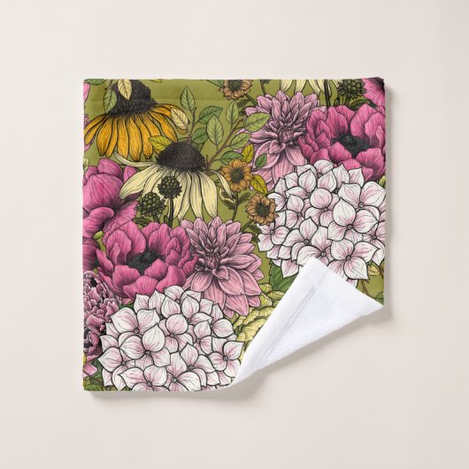 Garden florals 2 バスタオルセット (ウォッシュタオル)