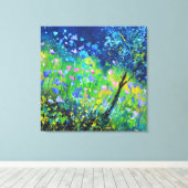 Garden flowers  キャンバスプリント (インサイチュ (ウッドフロア))