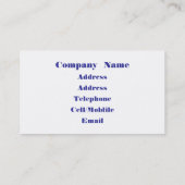 GARDEN FLOWERS 名刺 (裏面)