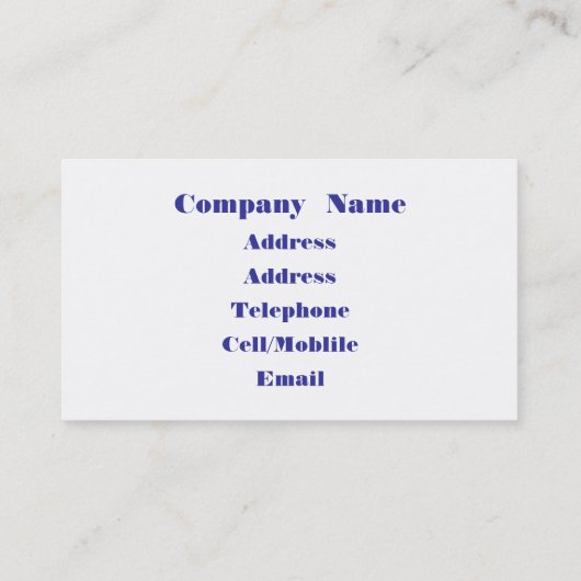 GARDEN FLOWERS 名刺 (裏面)