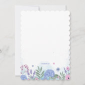 Garden Flowers Photo Invitation 招待状 (裏面)