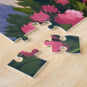 Garden Fountain Floral Painting ジグソーパズル (側面)