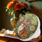 Garden Fox William Morris Floral Art Nouveau セラミックノブ