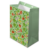 Garden-Fresh Veggies Gift Bag — Medium | Green ミディアムペーパーバッグ (正面アングル)