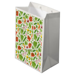 Garden-Fresh Veggies Gift Bag — Medium | Ivory ミディアムペーパーバッグ