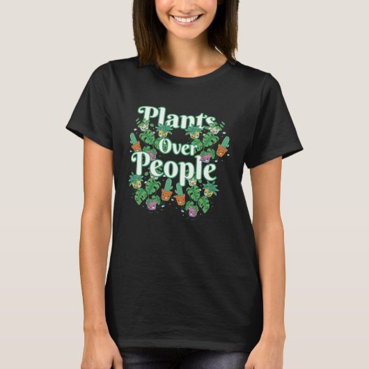 Garden Gardening Gardener Plants Flowers Over Peop Tシャツ (正面)