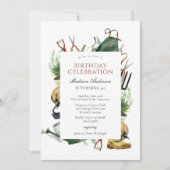 Garden Gardening Tools Birthday Invitation 招待状 (正面)