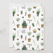 Garden Gardening Tools Birthday Invitation 招待状 (裏面)