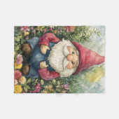 Garden Gnome フリースブランケット (正面(横))