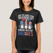 Garden Gnome 4th Of July Indipendence Day Gnome Ga Tシャツ (正面)