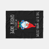 Garden Gnome Costume, Halloween, This Is My Human  フリースブランケット (正面(横))