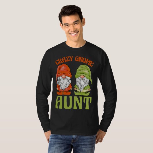Garden Gnome Crazy Gnome Aunt Tシャツ (正面フル)