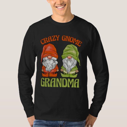 Garden Gnome Crazy Gnome Grandma Tシャツ (正面)