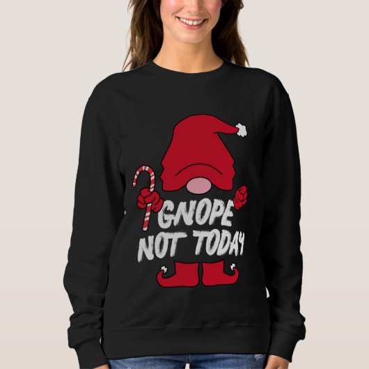 Garden Gnome Gnope Tomte with Gnome hats for Adult スウェットシャツ (正面)