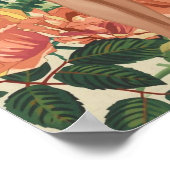 Garden Goddess 1950 – Retro Pin-Up Botanical Colla ポスター (角)