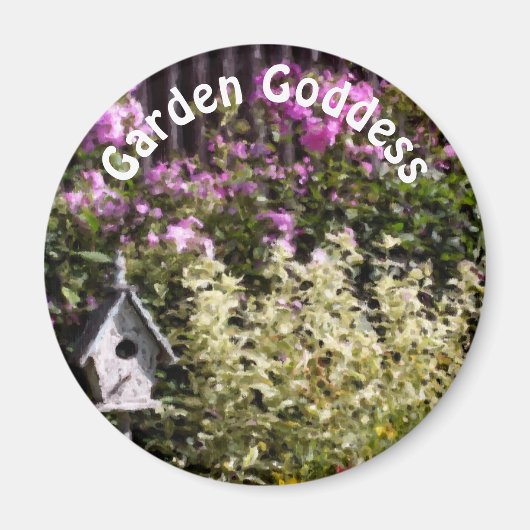 Garden Goddess Flower Garden Cute  マグネット (正面)