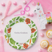 Garden Goodness Paper Plates — Summer Fresh ペーパープレート (パーティー)