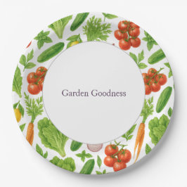 Garden Goodness Paper Plates — Summer Fresh  ペーパープレート