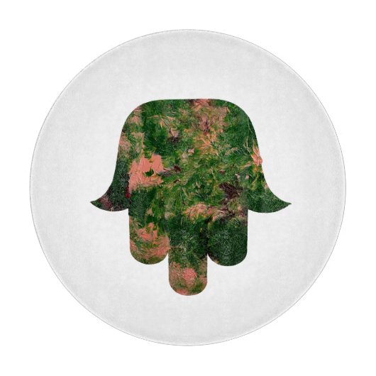 Garden Hamsa Balloon Painting Studio Art  カッティングボード (正面)