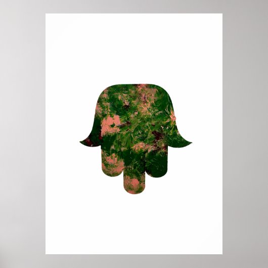 Garden Hamsa Balloon Painting Studio Art ポスター (正面)