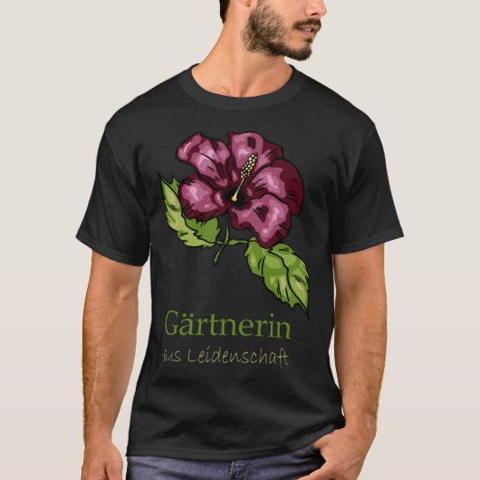 Garden Hibiscus Flowers Gardener Tシャツ (正面)