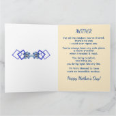 Garden in Bloom, Floral Butterfly Mother's Day  カード (内部)