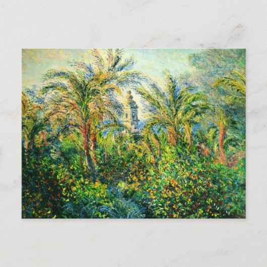 Garden in Bordighera，朝の印象 ポストカード (正面)