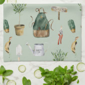 Garden inspired, plants, bees, nature outdoor キッチンタオル (折り畳み)