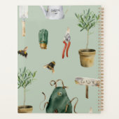 Garden inspired, plants, bees, nature outdoor プランナー手帳 (裏面)