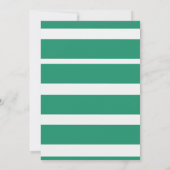 Garden Kentucky Derby Party Invitation Green Strip 招待状 (裏面)