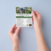 Garden Lawn-Mower, Garden Service, Horticulturist チラシ (手)