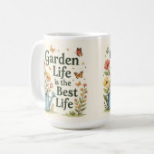 Garden life is the best life botanical Coffee Mug コーヒーマグカップ (正面左)