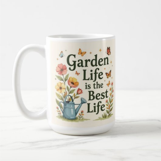 Garden life is the best life botanical Coffee Mug コーヒーマグカップ (左)