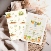 Garden Little Sprout Locally Grown Baby Shower 招待状