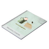 Garden Lover's Rustic Elegant Custom Notebook ノートブック (左側)