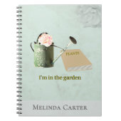 Garden Lover's Rustic Elegant Custom Notebook ノートブック (正面)