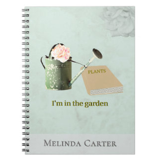 Garden Lover's Rustic Elegant Custom Notebook ノートブック