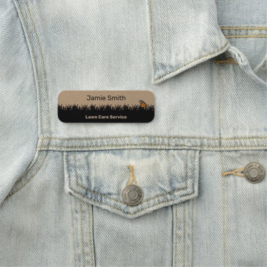 Garden Maintenance Service Khaki & Black 名札 (インサイチュ)
