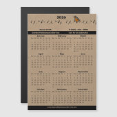 Garden Maintenance Service Magnetic 2026 Calendar (正面/裏面)