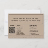 Garden Maintenance Winter Season Gift Voucher Card (裏面)