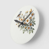 Garden Melody ラウンド壁時計 (傾斜)