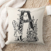 Garden MonogramのA文字 クッション (ブランケット)