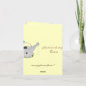 Garden Note Cardからの訪問者 カード (裏面)